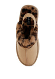 Kutchu Leopard Faux Fur Platform Classic Slingback