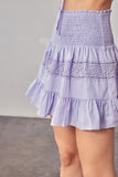 Lace Trim Detail Skirt