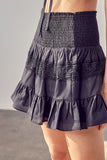 Lace Trim Detail Skirt