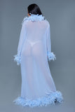 Glamour Boa Feather Trim Robe