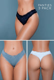 Jade Thong 3 Pack