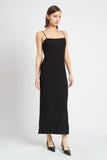 MAXI KNIT RIB DRESS