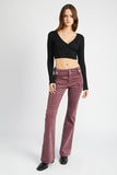 Low Rise Pants w/ Bell Bottoms