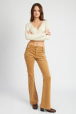 Low Rise Pants w/ Bell Bottoms