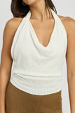 Cowl Neck Halter Top