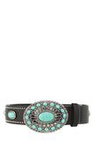 Southern Bell Turquoise Buckle Belt