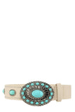 Southern Bell Turquoise Buckle Belt