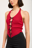 Bow Detail Halter Top