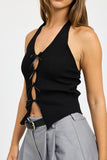 Bow Detail Halter Top