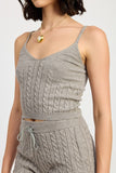 Cable Knit Cami Top