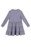 Corduroy tiered dress