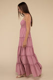 Soft Petal Maxi Dress