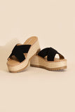 Heigh Raffia Platform slides