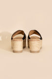 Heigh Raffia Platform slides