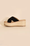 Heigh Raffia Platform slides