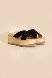 Heigh Raffia Platform slides