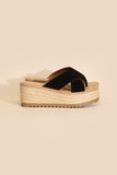 Heigh Raffia Platform slides