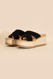 Heigh Raffia Platform slides