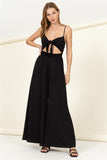 Remember Me Front Sash Cutout Jumpsuit