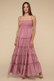 Soft Petal Maxi Dress