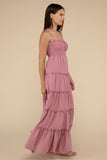 Soft Petal Maxi Dress